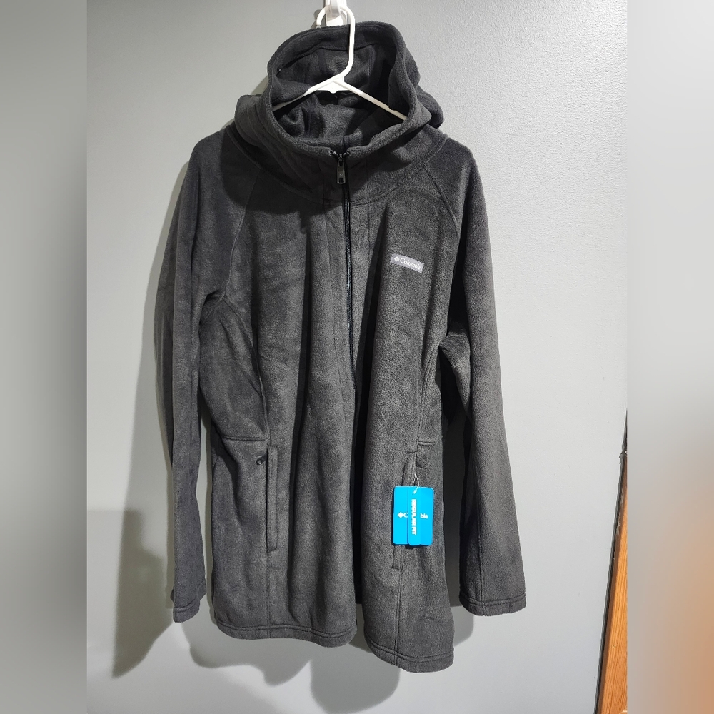 Columbia Women's Black Fleece Hooded Jacket